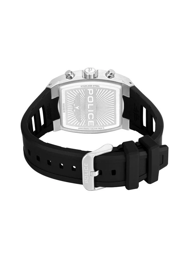 Police Green Men's Creed Green Dial Silicone Strap Chronograph Watch for Men, 42mm for Men | Best Price UAE